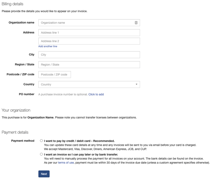 Purchase licences 4