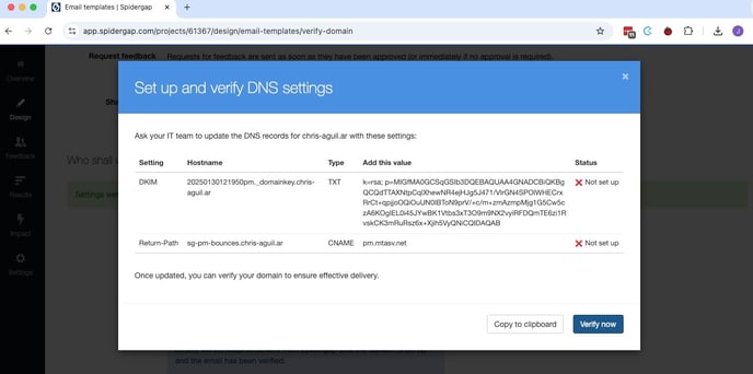 Verify Domain