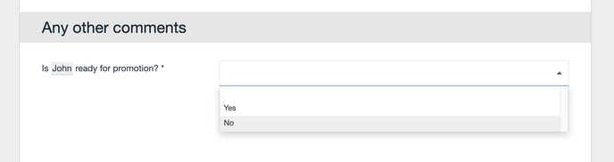 advances questionnaire option - multiple choice 3