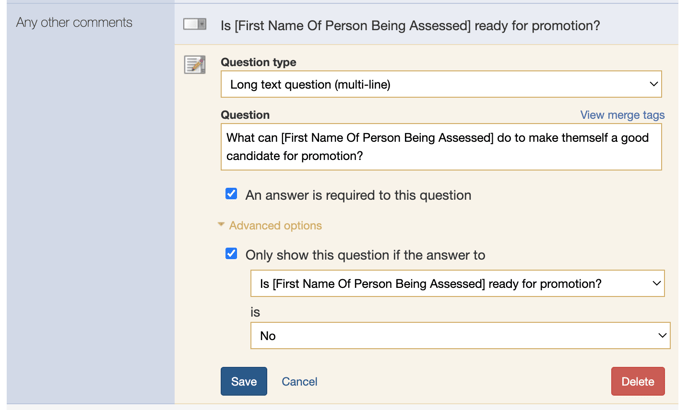 advances questionnaire option - multiple choice 5