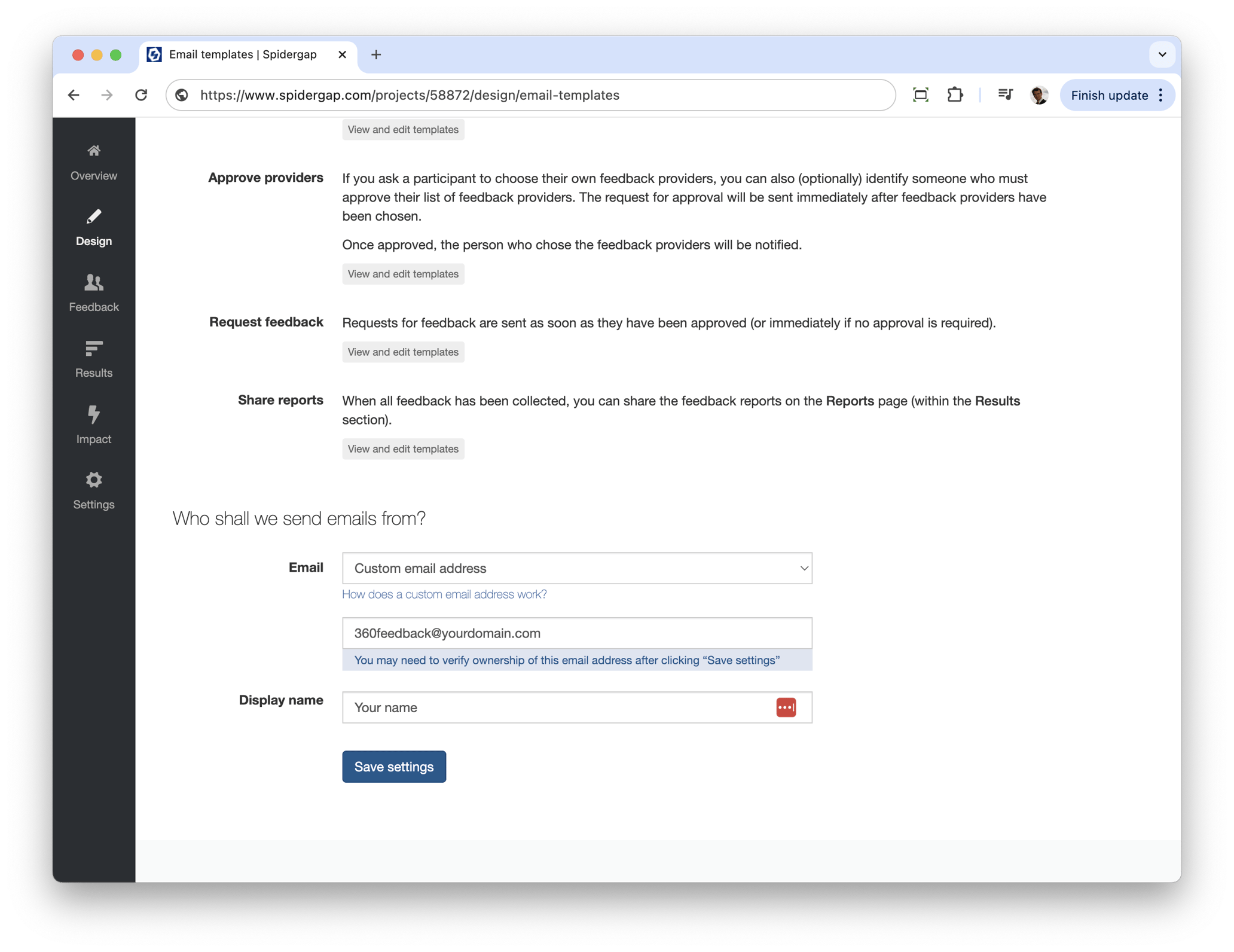 Learn how to send emails from a custom email address